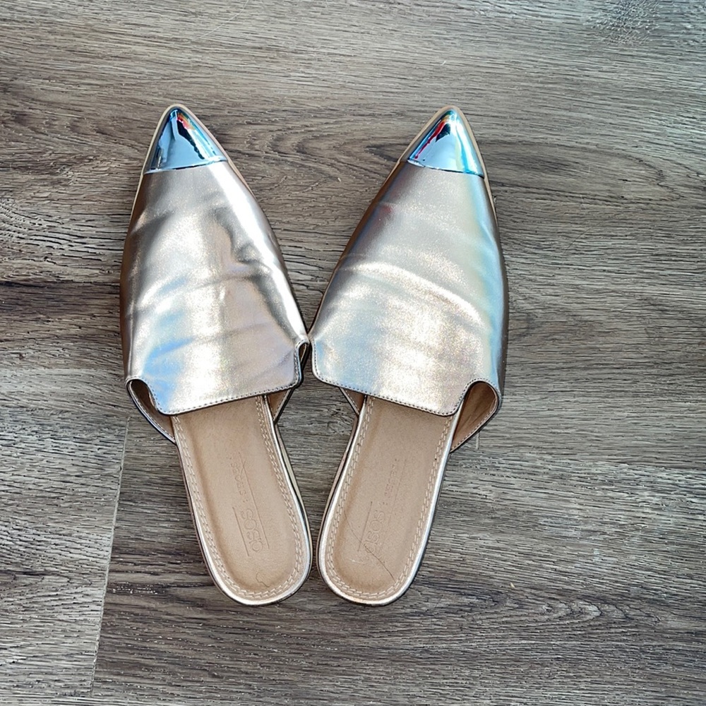 ASOS Metallic flats